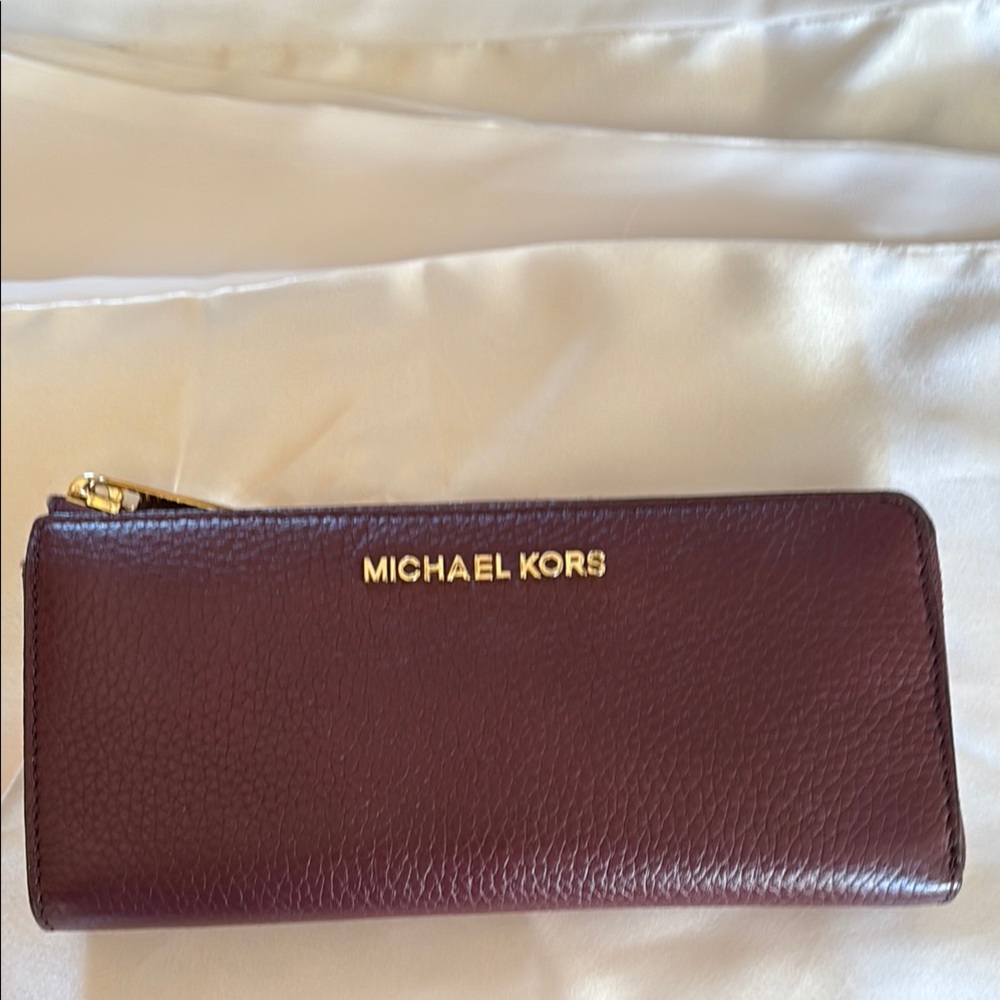 Michael Kors Burgundy Leather Wallet